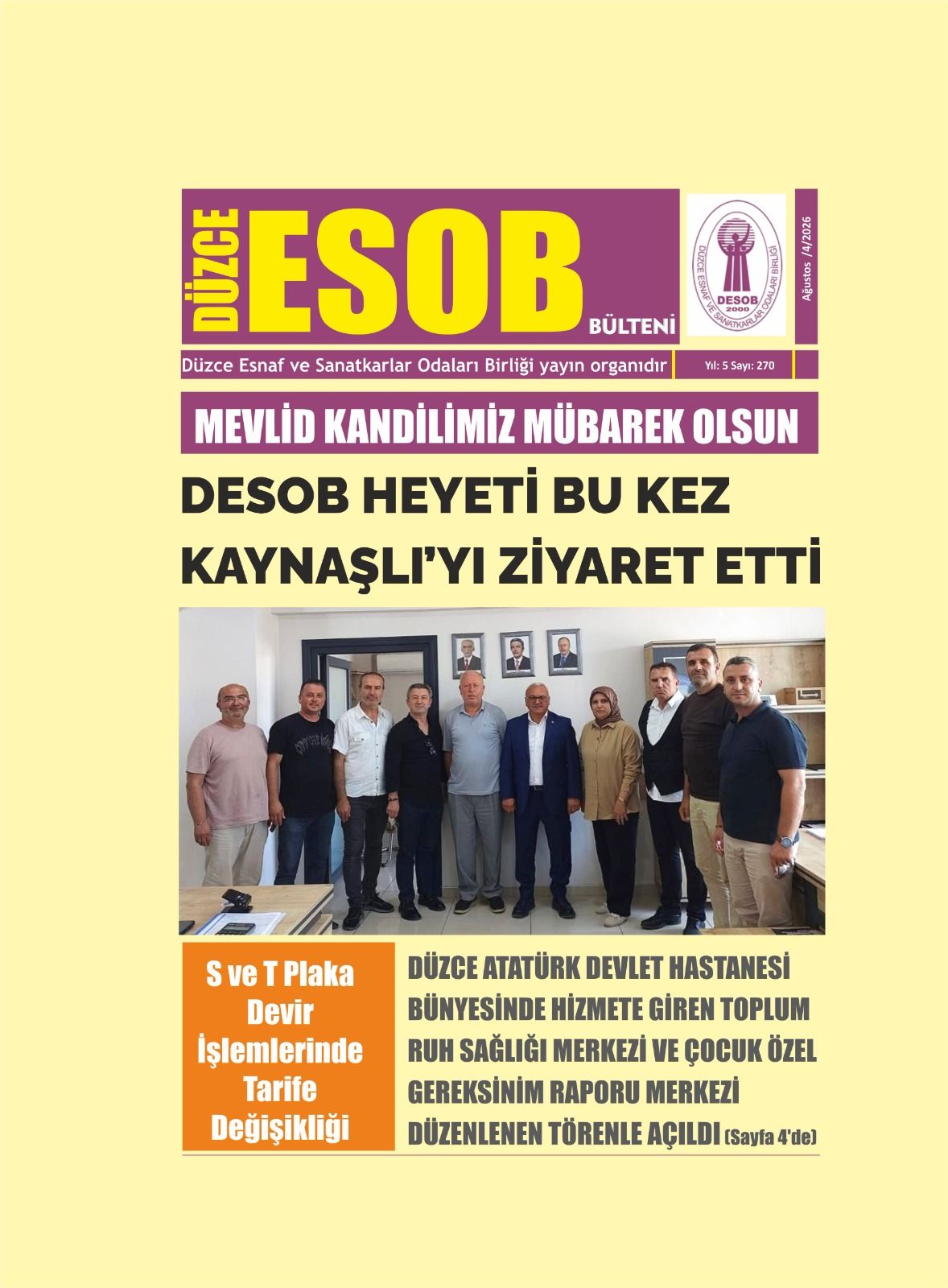 DESOB BÜLTENİ 270.SAYI