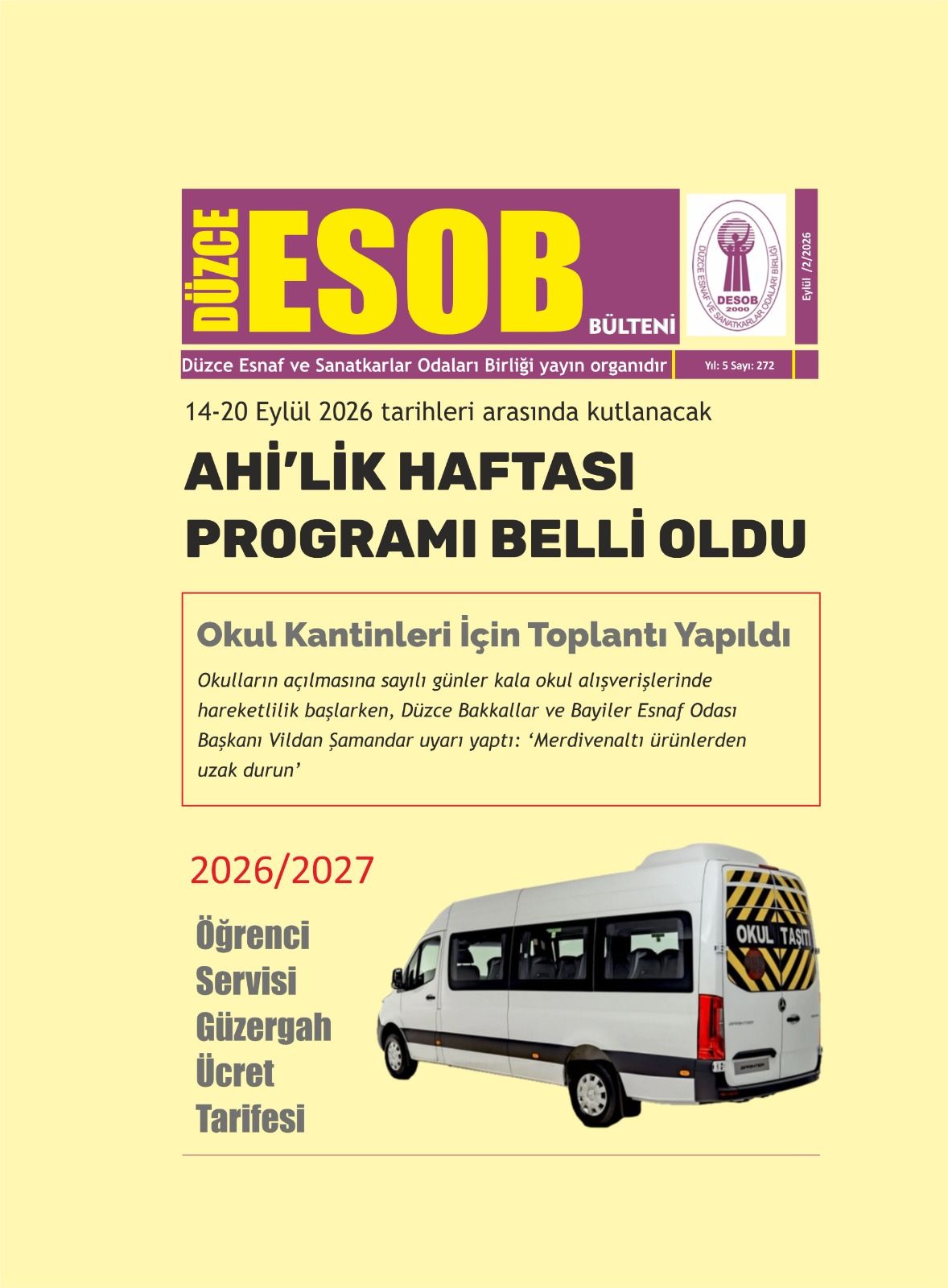 DESOB BÜLTENİ 272.SAYI