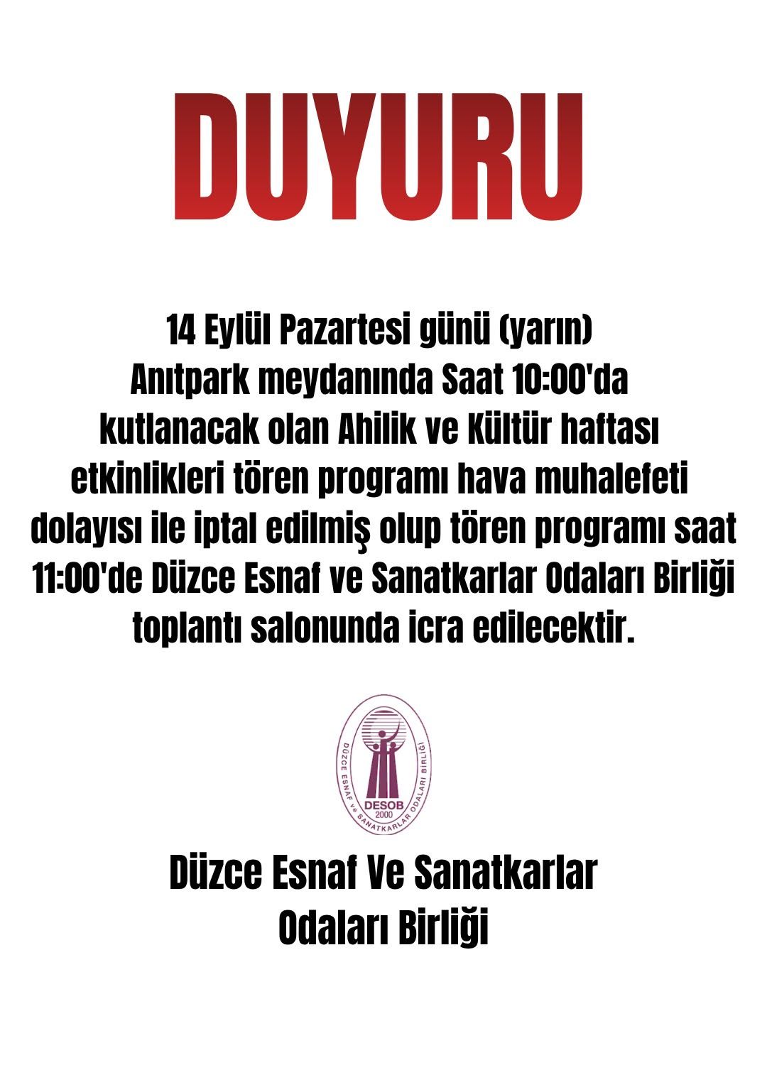 DUYURU